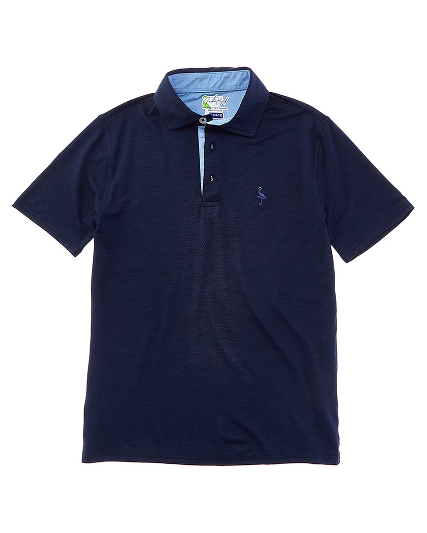Tailorbyrd Melange Mesh Performance Polo Shirt 20 (Big Boy XL ) Navy