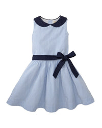 Hope & Henry Peter Pan Collar Seersucker Dress