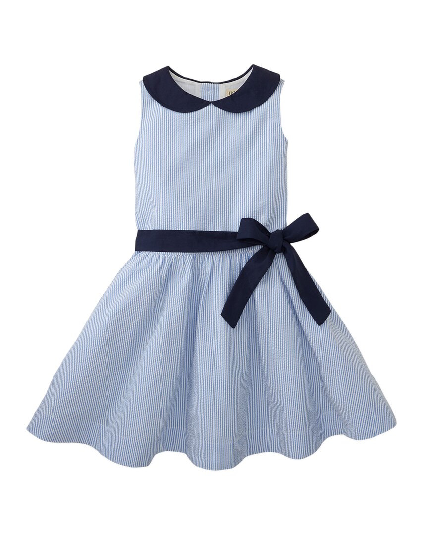 Hope & Henry Peter Pan Collar Seersucker Dress