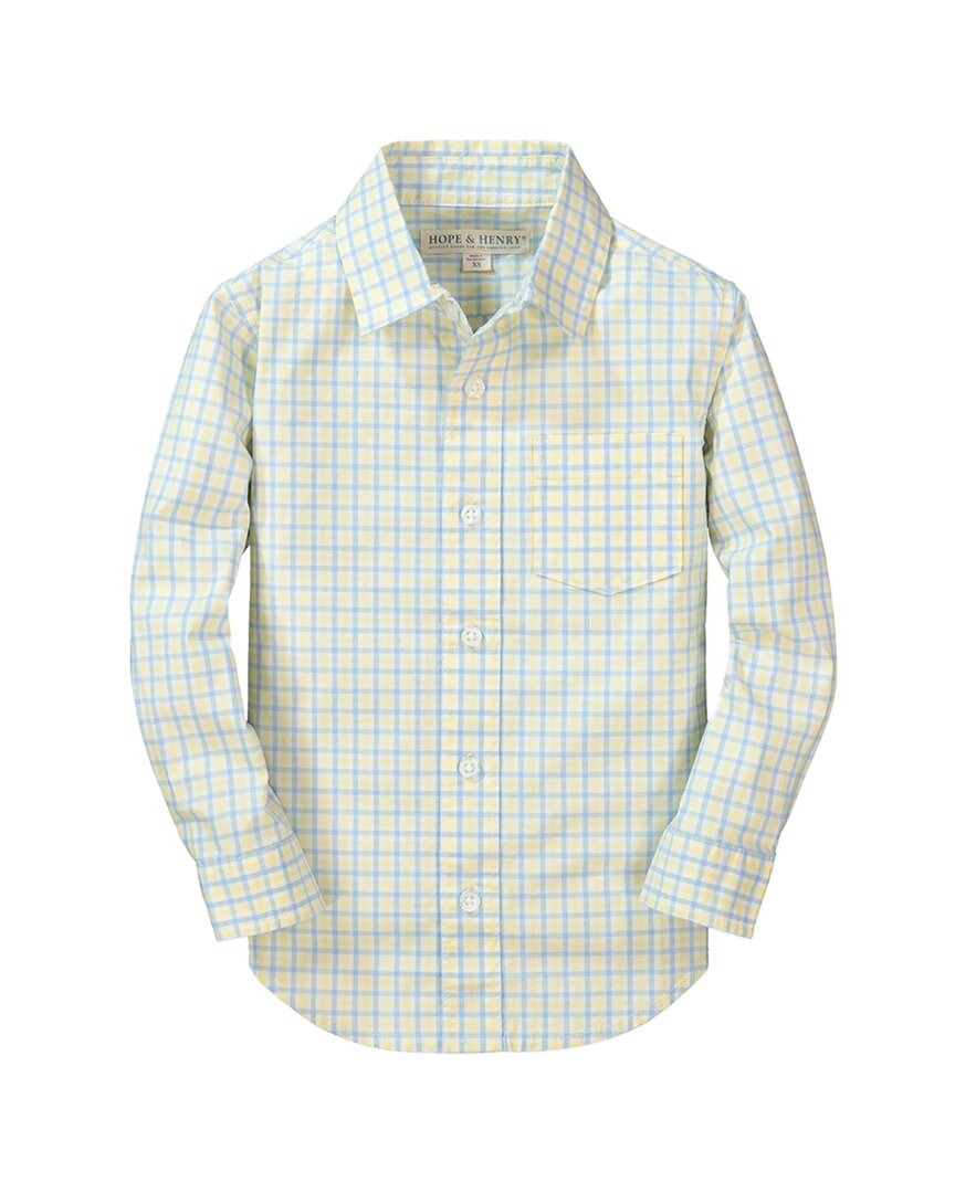 Hope & Henry Stretch Poplin Long Sleeve Shirt Black