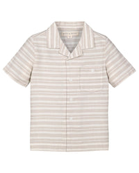 Hope & Henry Camp Shirt Brown 3T