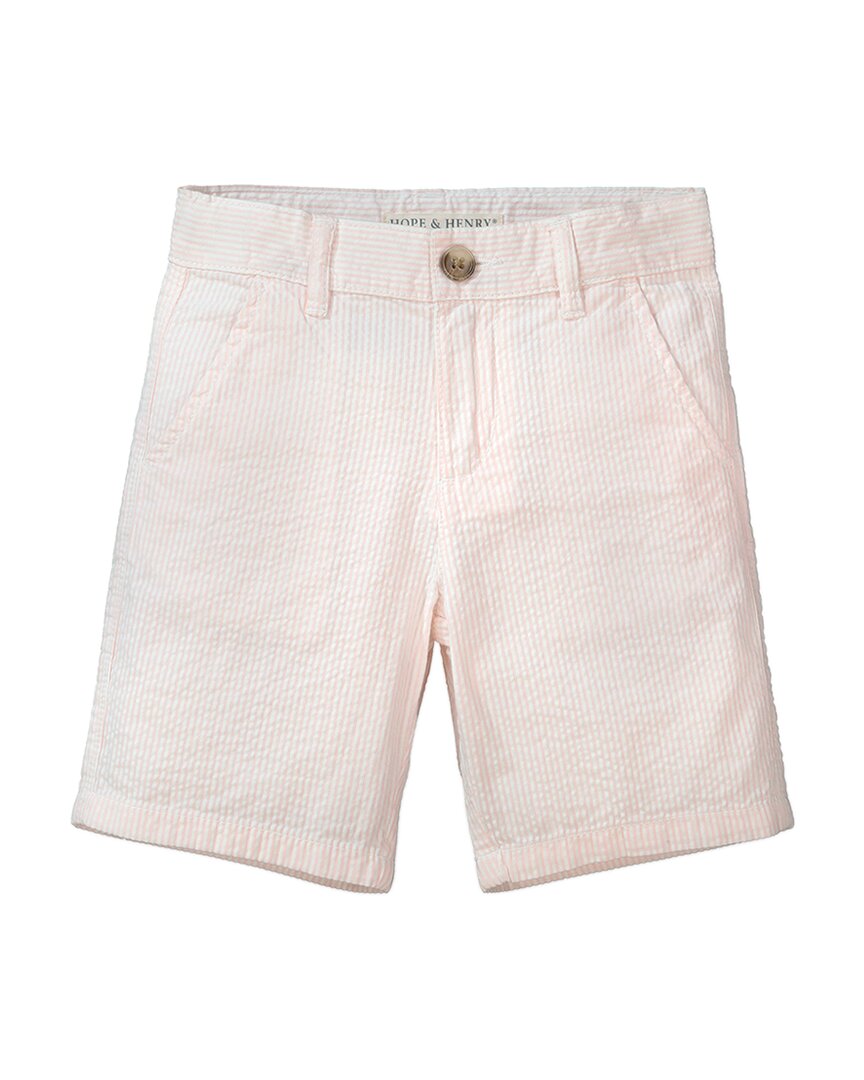 Hope & Henry Seersucker Short Pink