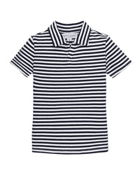 Hope & Henry Collar Knit Shirt Blue