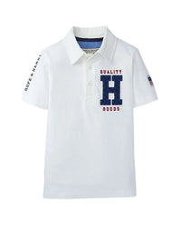 Hope & Henry Jersey Polo White