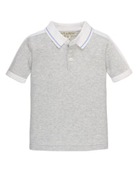 Hope & Henry Shoulder Stripe Sweater Gray 3T