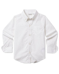 Janie And Jack Poplin Pin Dot Top Multi 2T