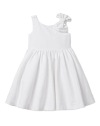 Janie And Jack Satin Dress Wht