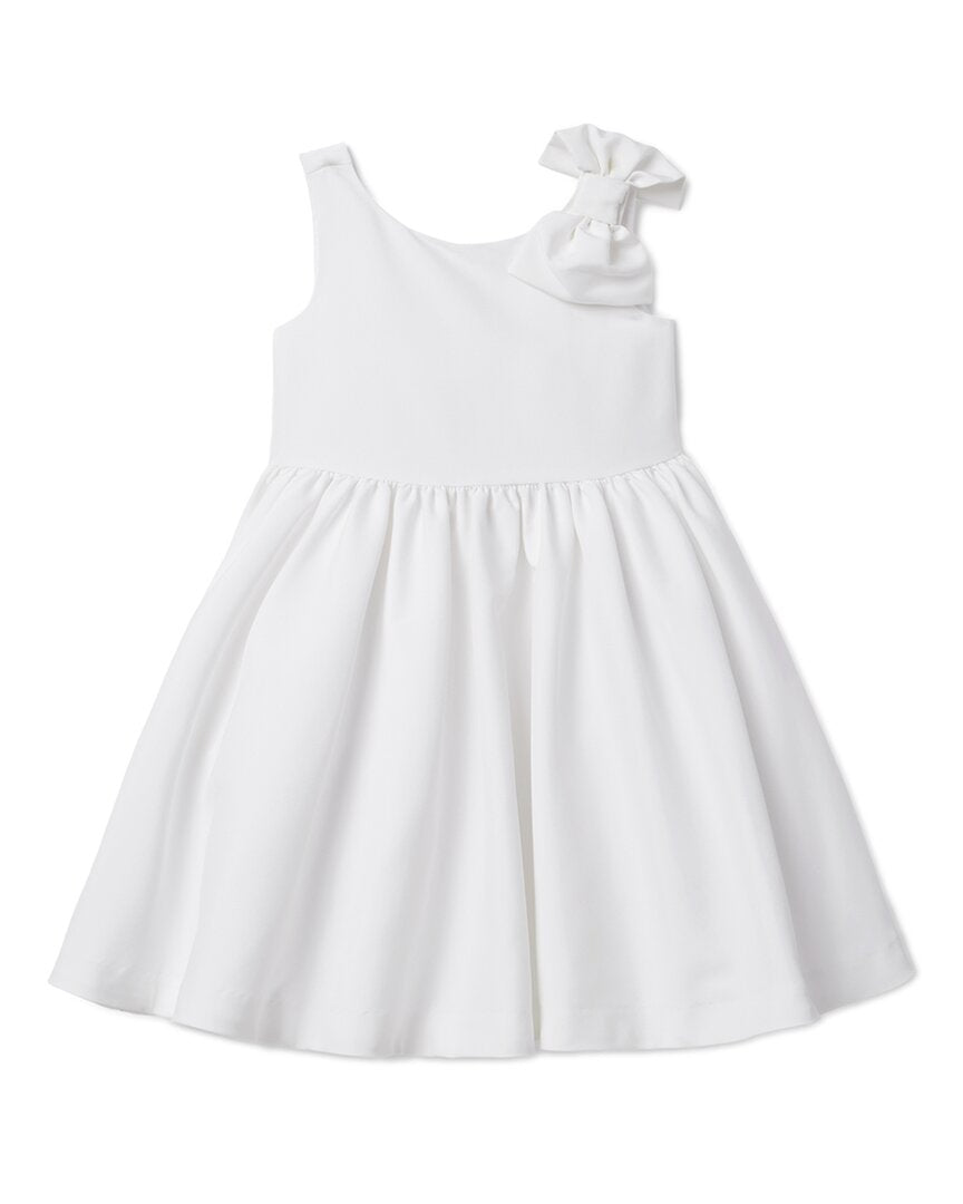 Janie And Jack Satin Dress Wht