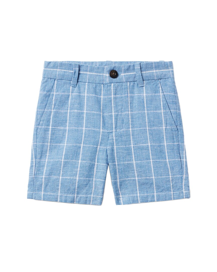 Janie And Jack Linen-Blend Tattersall Short Multi 4T