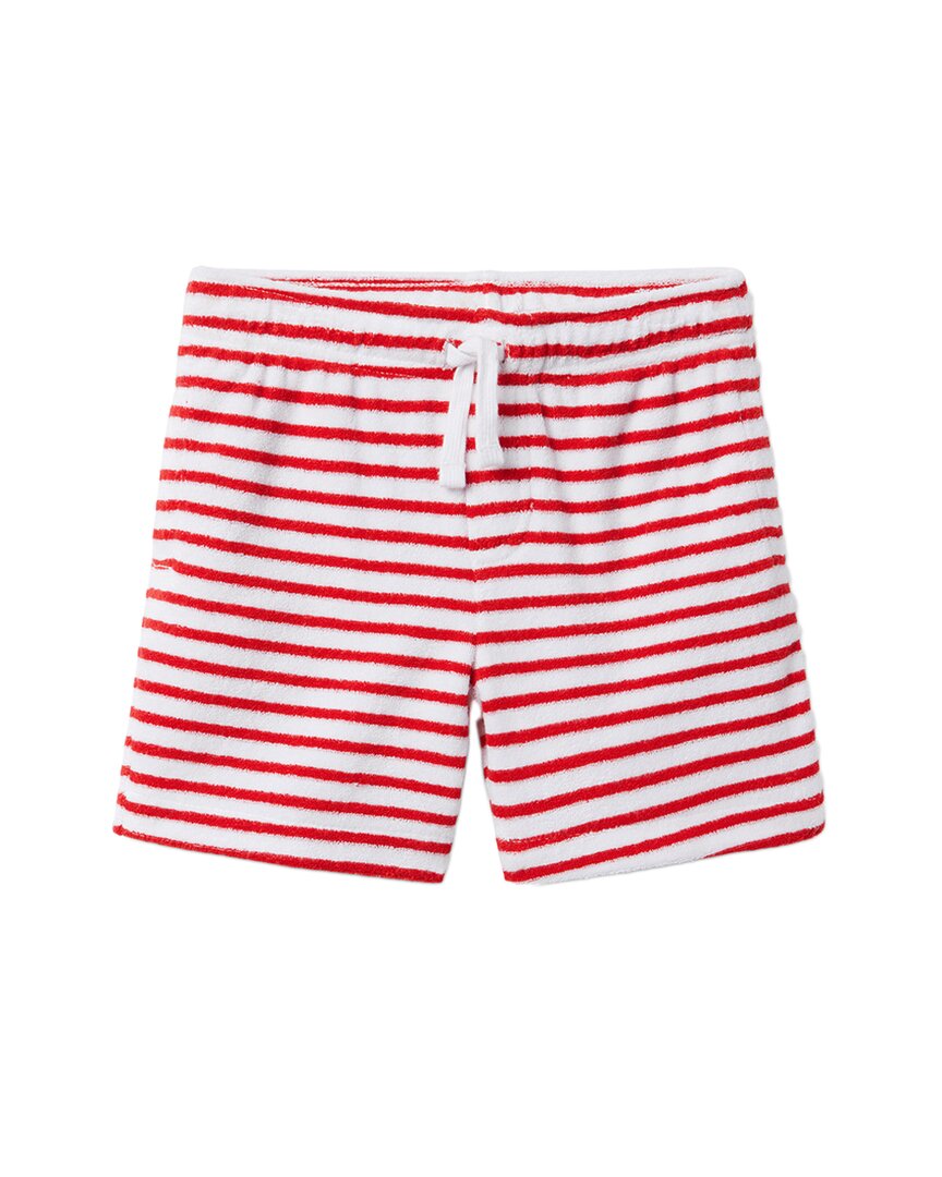 Janie And Jack Terry Red Stripe Short Red One Size Fits All