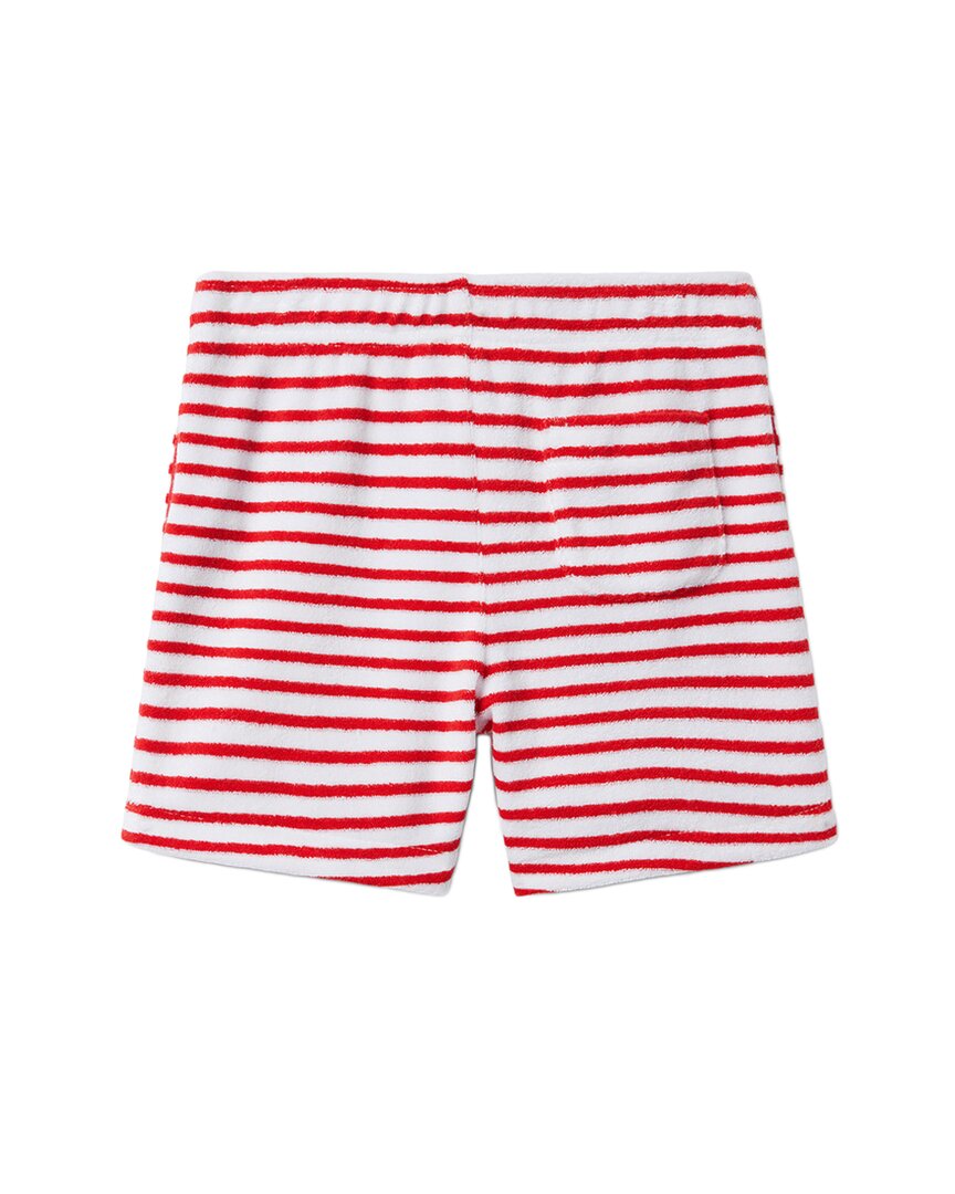 Janie And Jack Terry Red Stripe Short
