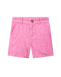 Janie And Jack Linen-Blend Short Pink
