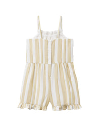 Janie And Jack Khaki Stripe Romper