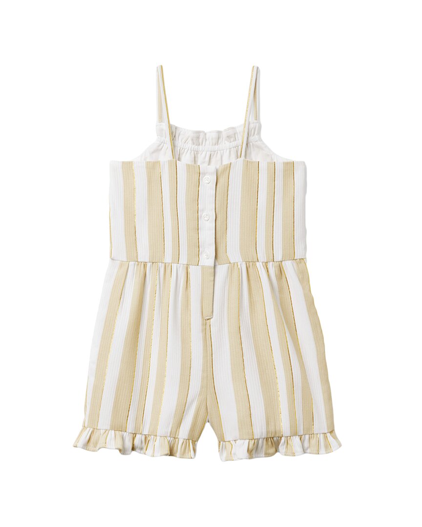 Janie And Jack Khaki Stripe Romper