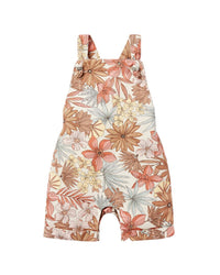 Janie And Jack Floral Knot Overall Multi Color