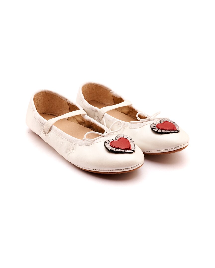 Old Soles Heart Ruffle Leather Loafer