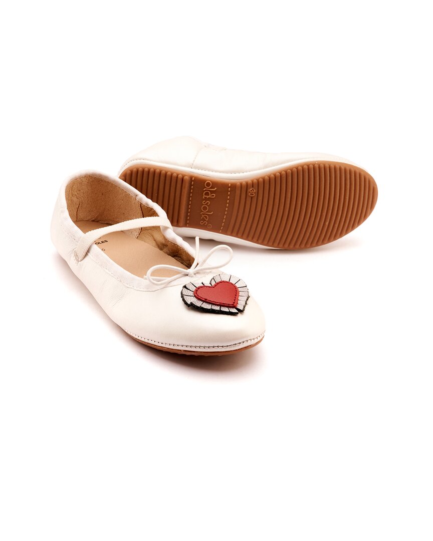 Old Soles Heart Ruffle Leather Loafer