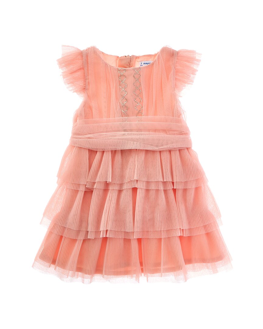 Mayoral Pleated Tulle Dress