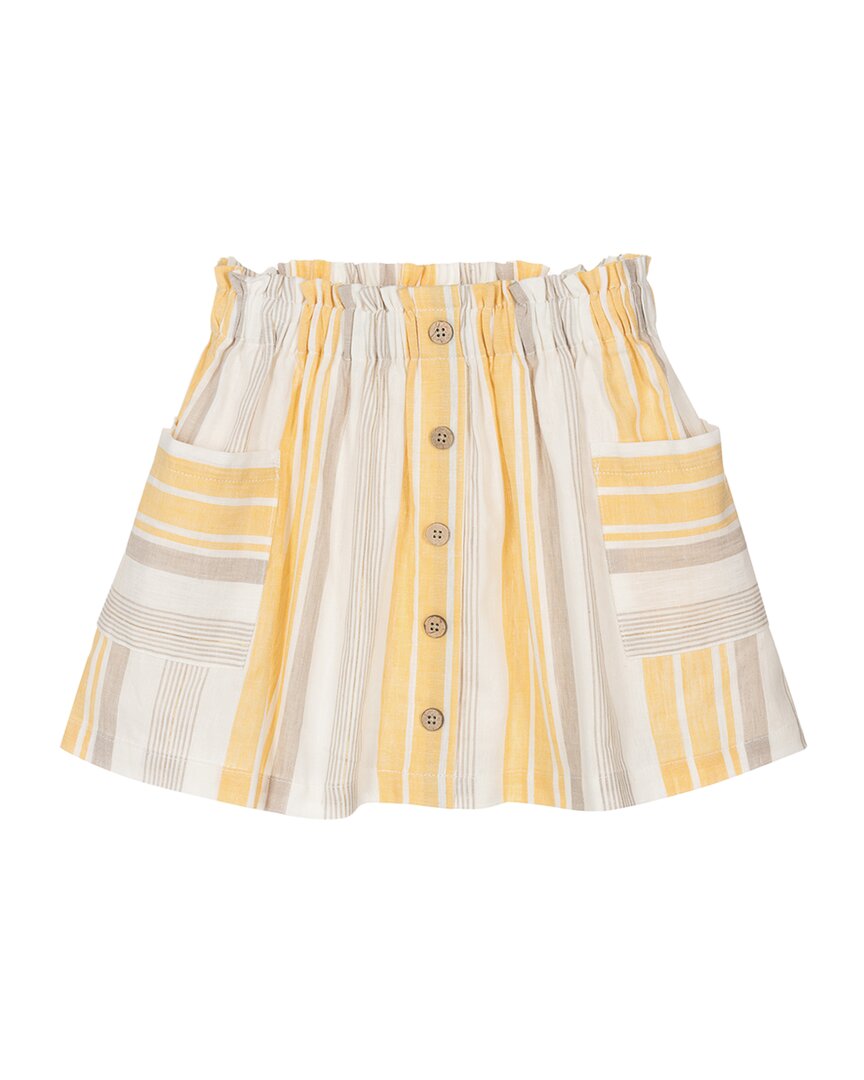 Mayoral Striped Pleated Skirt