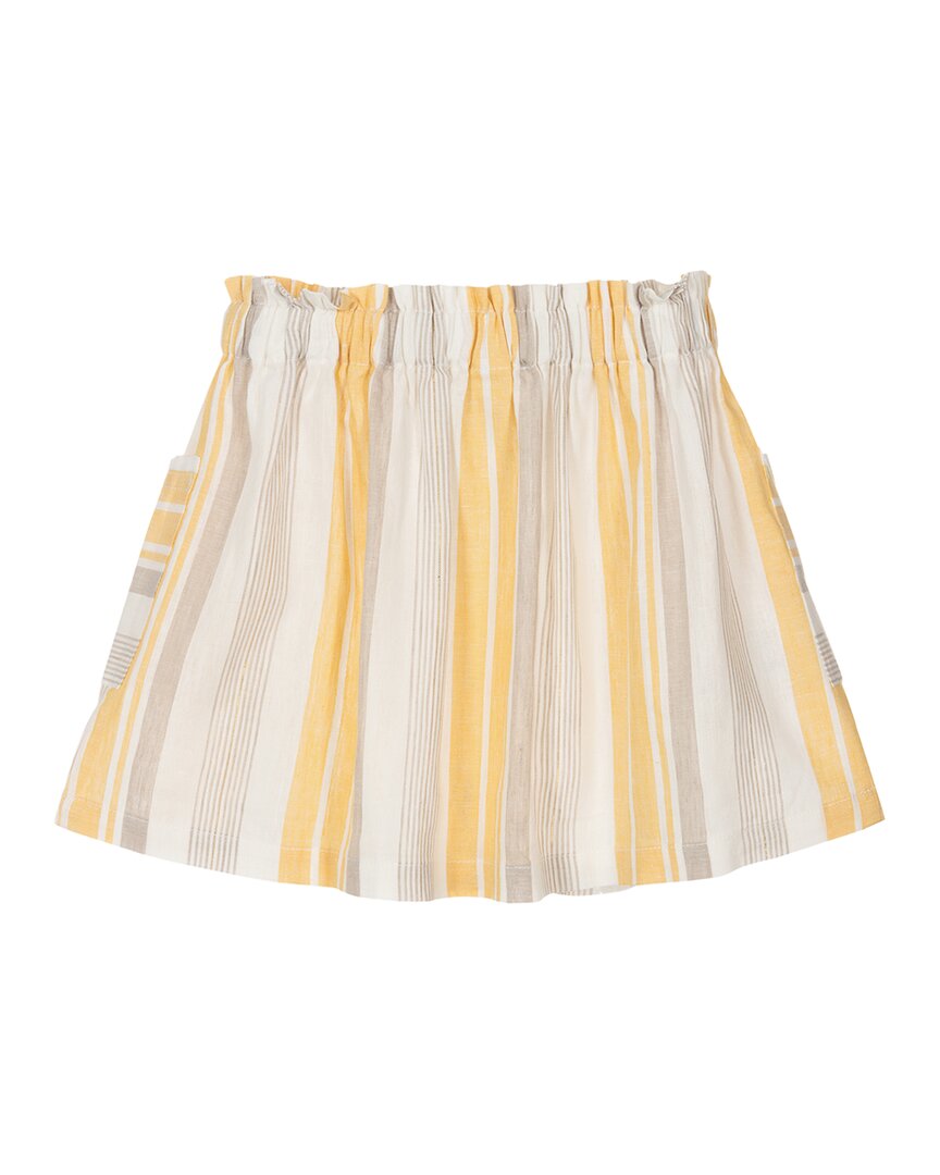 Mayoral Striped Pleated Skirt