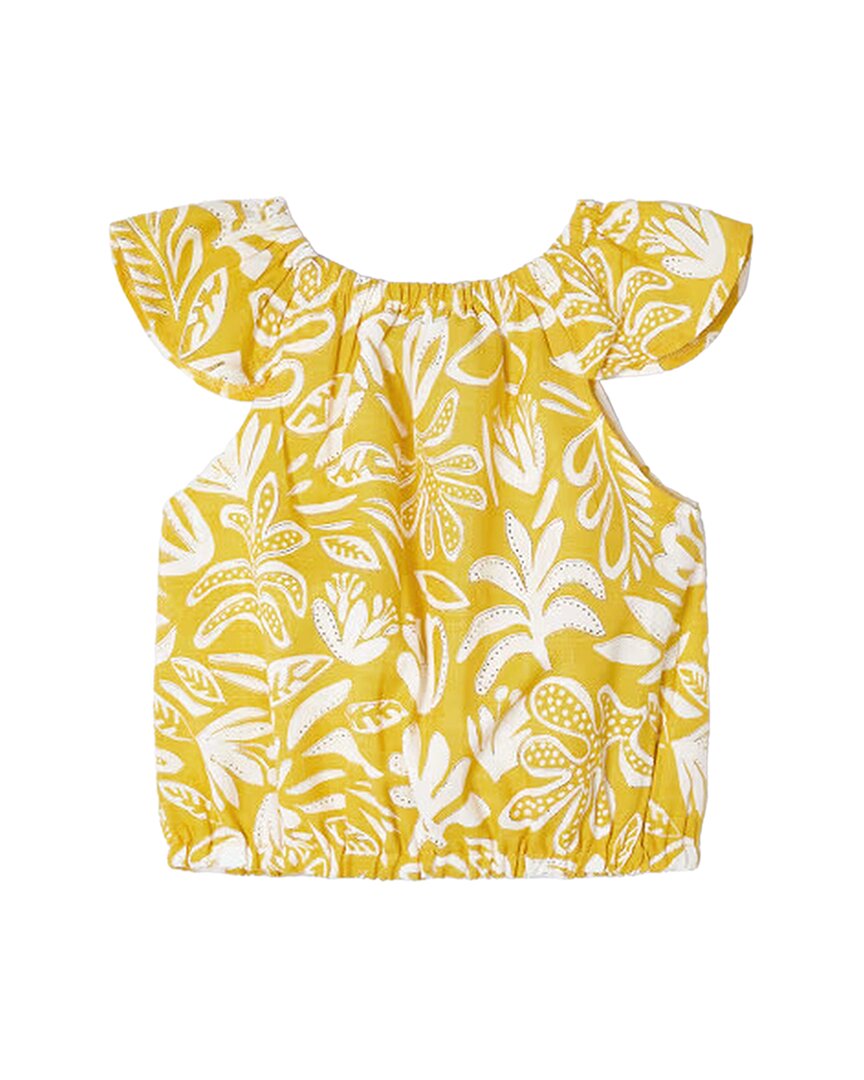 Mayoral Tropical Print Blouse