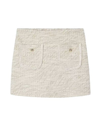Mayoral Sand Tweed Skirt