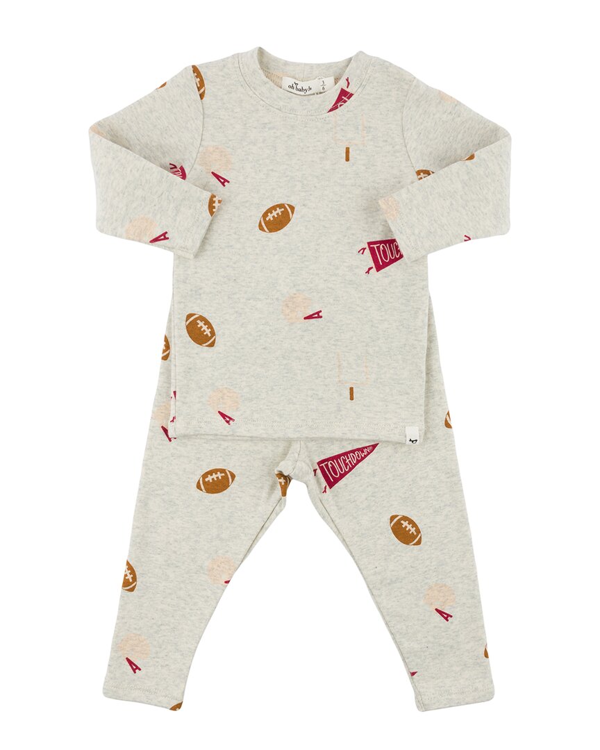 oh baby! Oh Baby! Football Print 2Pc Set