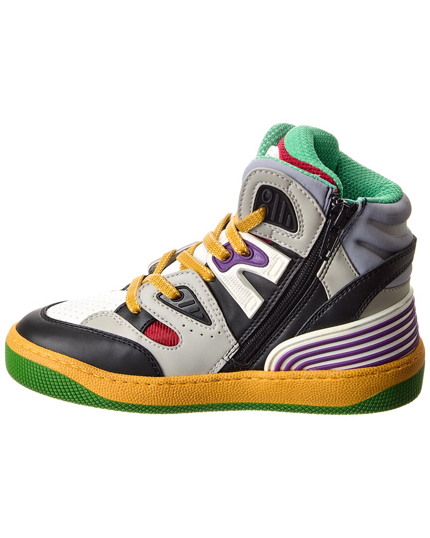 Gucci Basket Leather & Mesh Sneaker – Bluefly