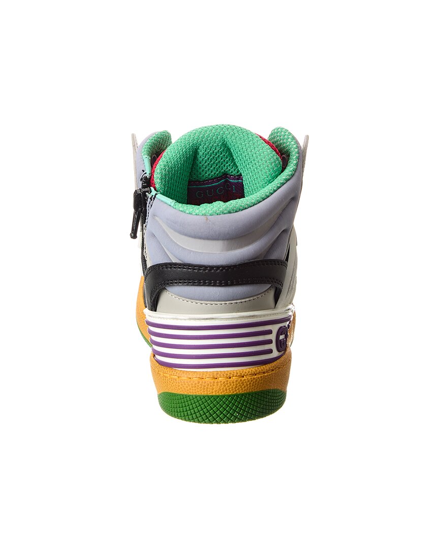 Gucci Basket Leather & Mesh Sneaker – Bluefly