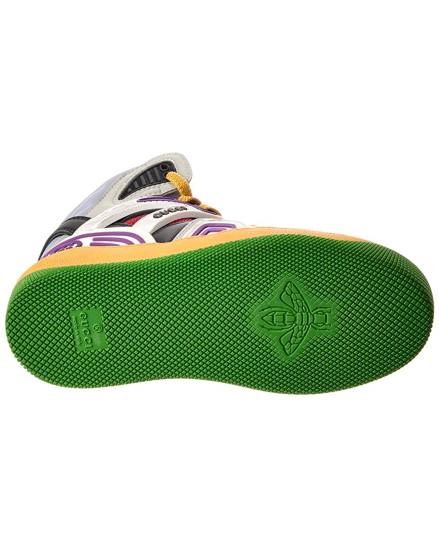 Gucci Basket Leather & Mesh Sneaker – Bluefly