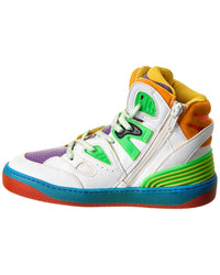 Gucci Basket Leather & Mesh Sneaker