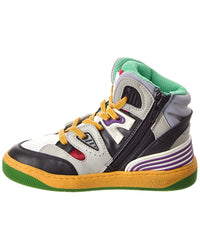 Gucci Basket Leather & Mesh Sneaker