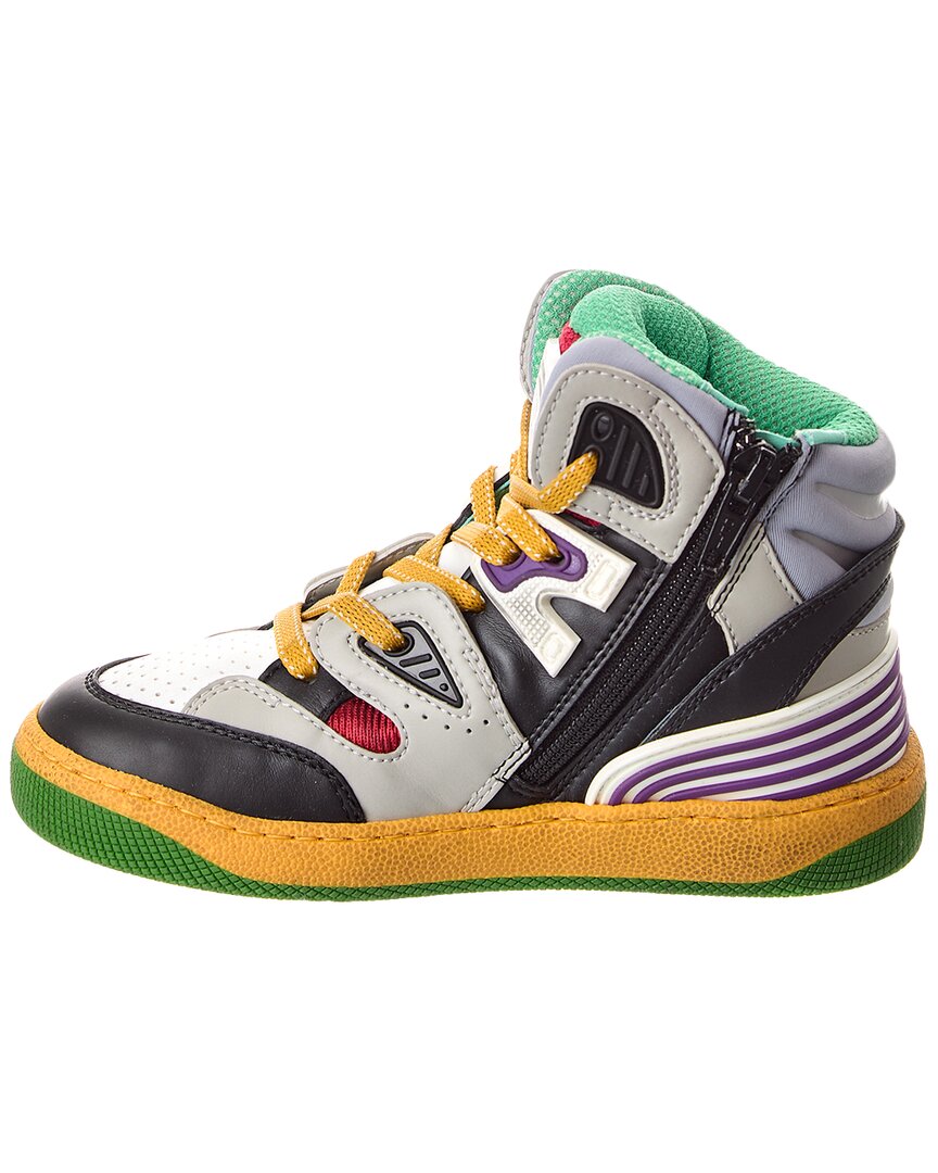 Gucci Basket Leather & Mesh Sneaker