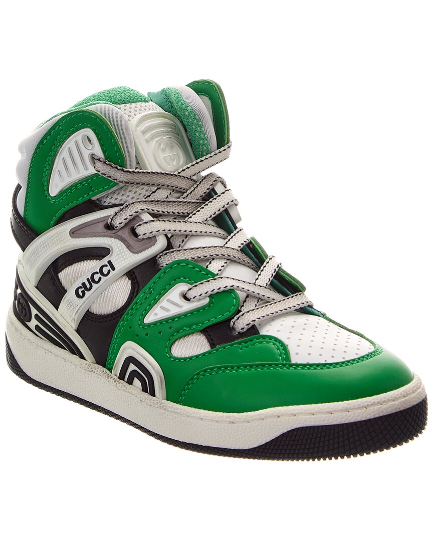 Gucci Basket Leather & Mesh Sneaker