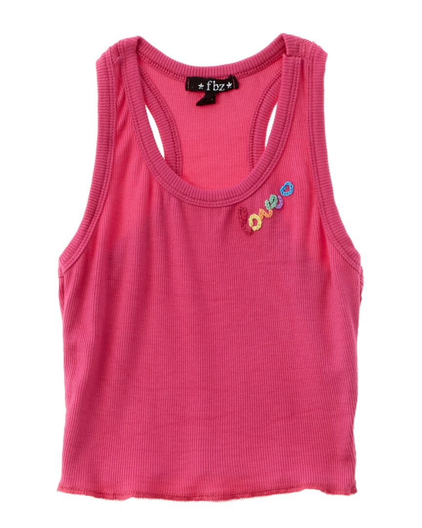Flowers By Zoe Rib 2X2 Shirt Pink