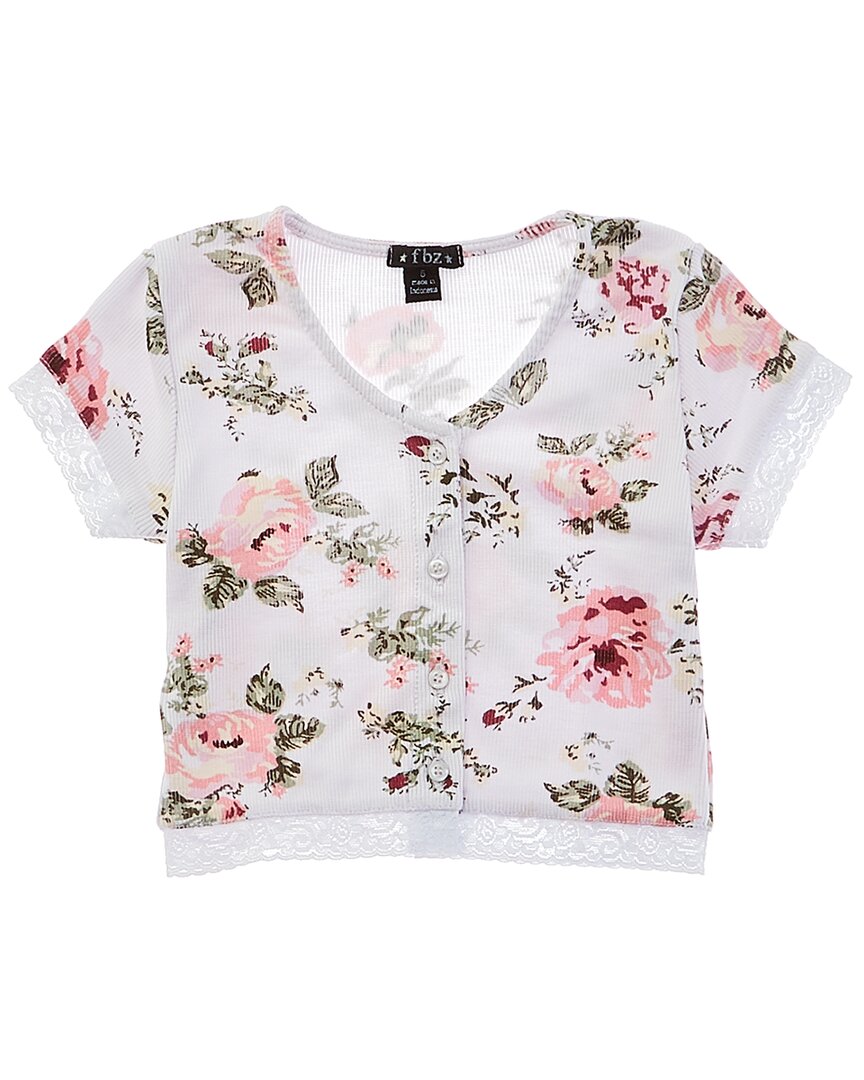 Flowers by Zoe Flowers By Zoe Rib 2X2 Jersey Top