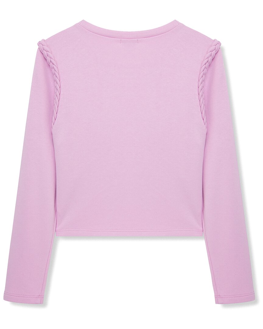 Habitual Braided French Terry Wrap Top