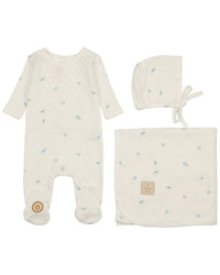 Mon Tresor Pointelle Posies Layette Set