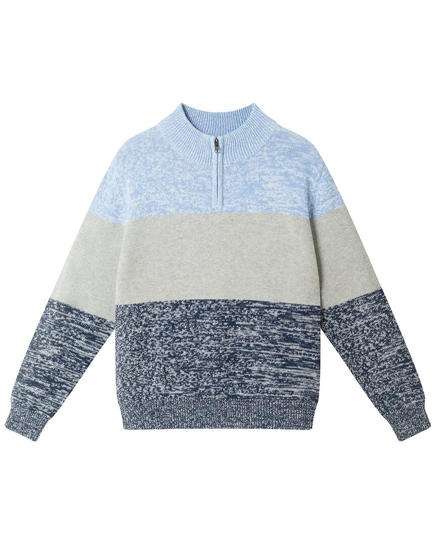 Andy & Evan Colorblocked 1/2-Zip Sweater