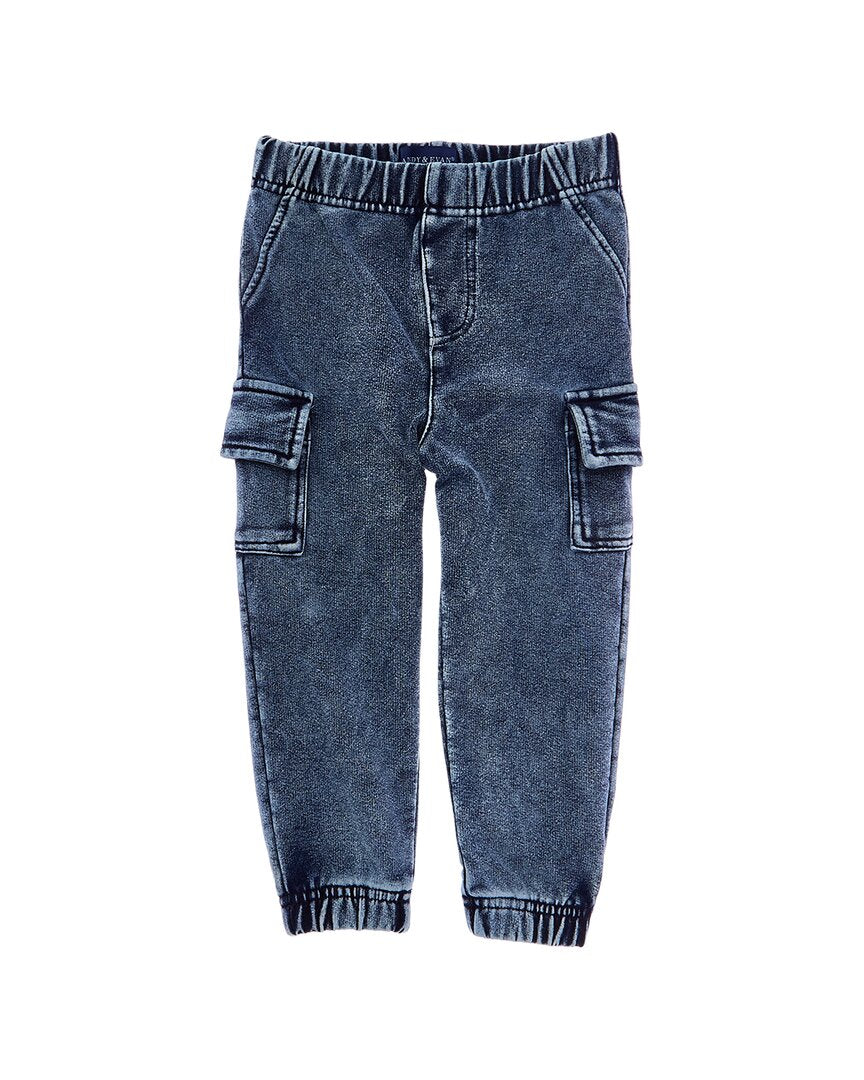 Andy & Evan Denim Knit Jogger Pant
