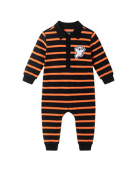 Andy & Evan Andy & Evan Rugby Stripe Halloween Romper