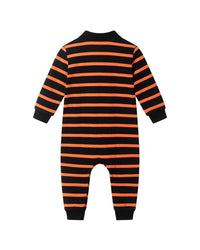 Andy & Evan Andy & Evan Rugby Stripe Halloween Romper
