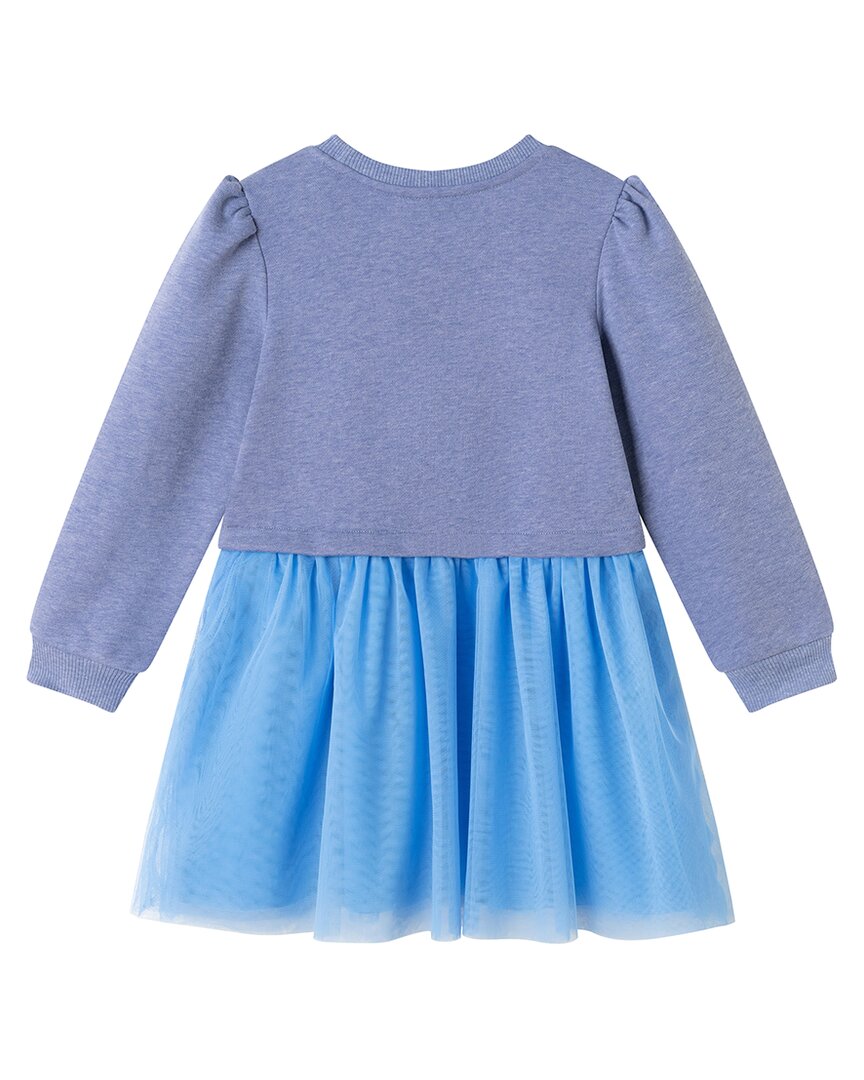 Andy & Evan French Terry/Tulle Twofer Dress