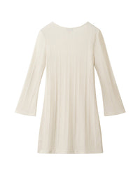 Andy & Evan Lurex Rib Bell-Sleeve Dress