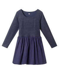 Andy & Evan Rib Jersey Drop-Waist Bubble Dres