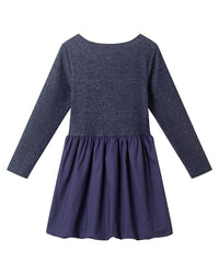 Andy & Evan Rib Jersey Drop-Waist Bubble Dres