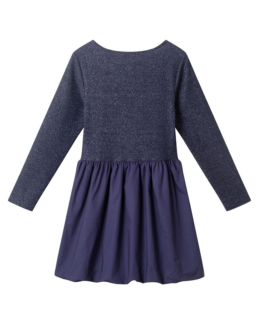 Andy & Evan Rib Jersey Drop-Waist Bubble Dres