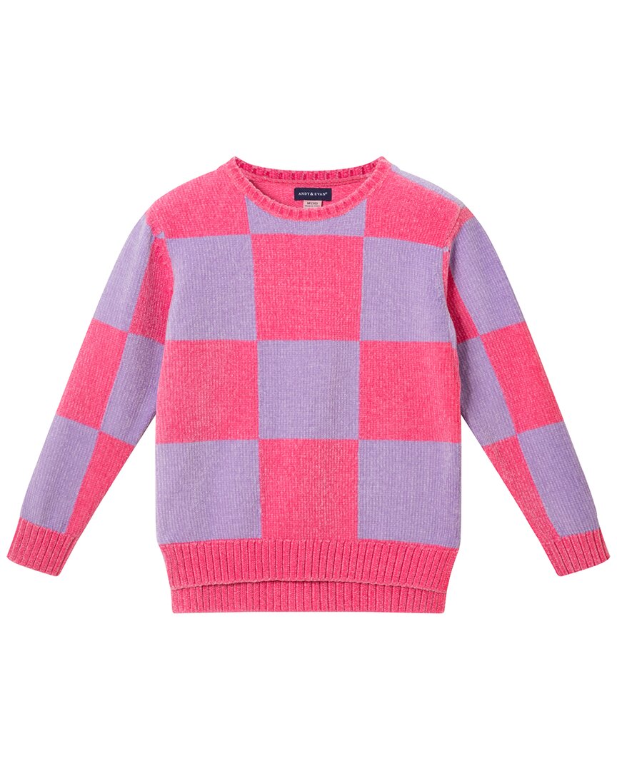 Andy & Evan Checker Split Side Sweater
