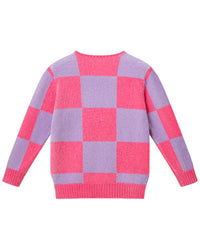 Andy & Evan Checker Split Side Sweater
