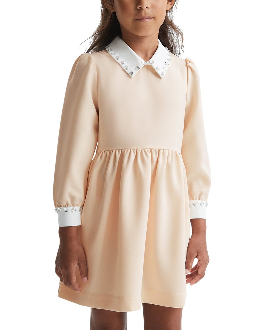 Reiss Riley Diamante Collar Dress One Size Fits All Neutral